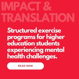 Exercise for students experiencing mental health challenges. Thriving In Motion