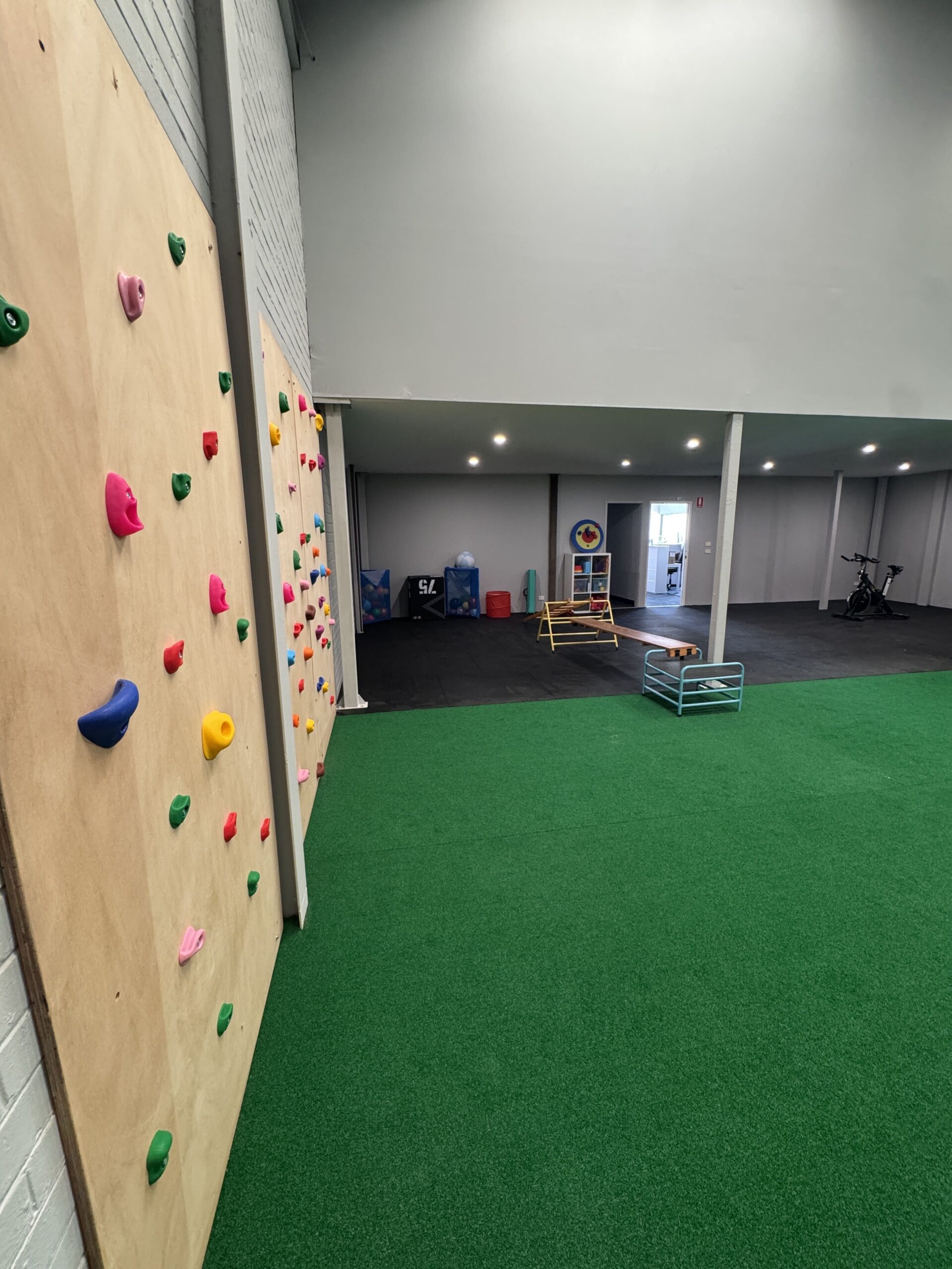 Sensory and reaction training equipment at Thriving HQ